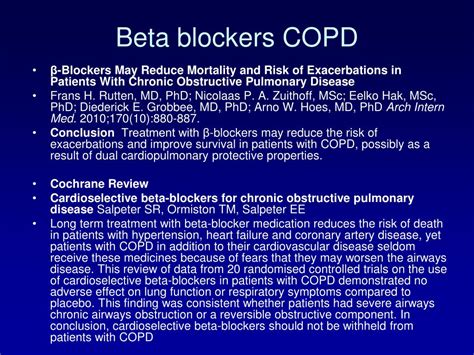 beta blockers in copd|How Are Beta.